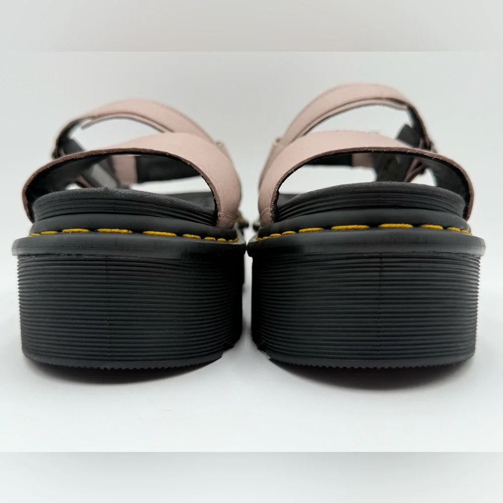 Dr. Martens Pink and Black Platform Sandals - Picture 2 of 9